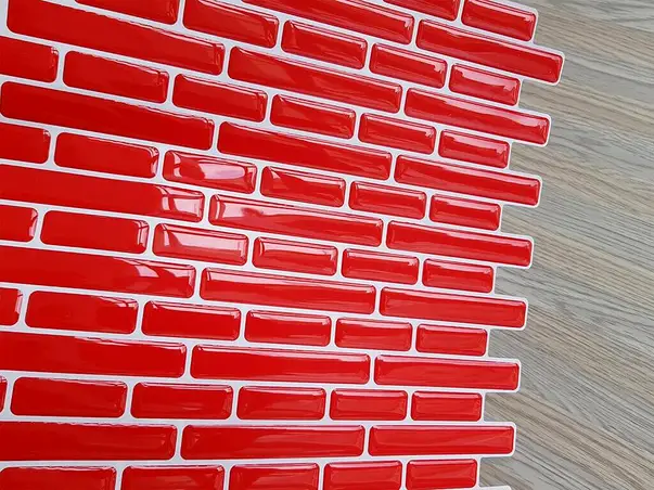 sticker 3d mozaic rosu