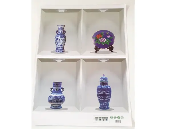 sticker 3d rafturi cu vaze