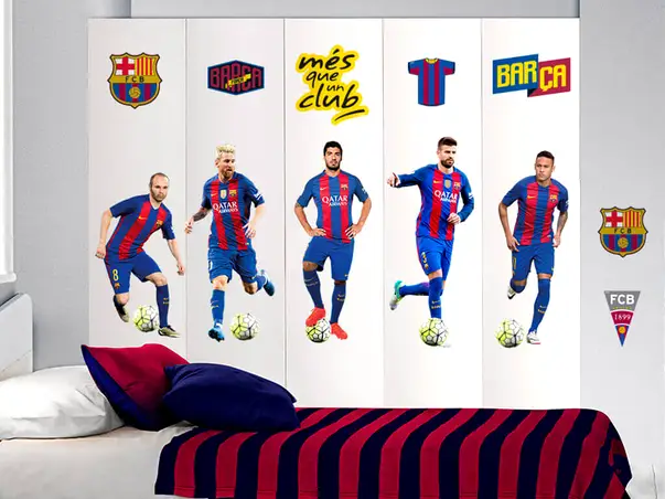 sticker 5 fotbalisti Fc barcelona
