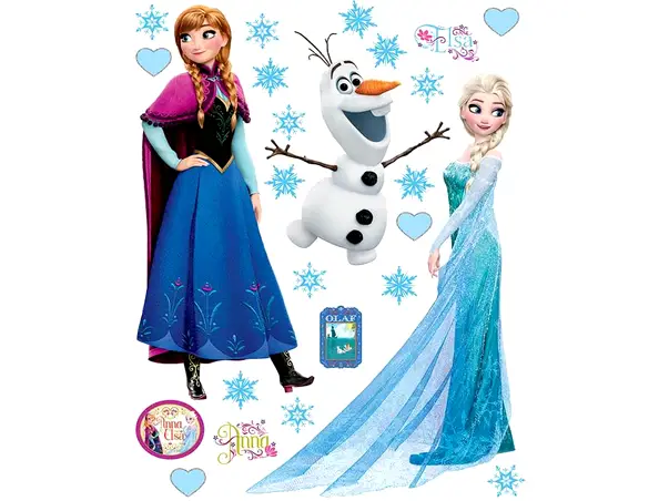 sticker Frozen Elsa Anna si Olaf