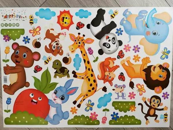 sticker animale colorate