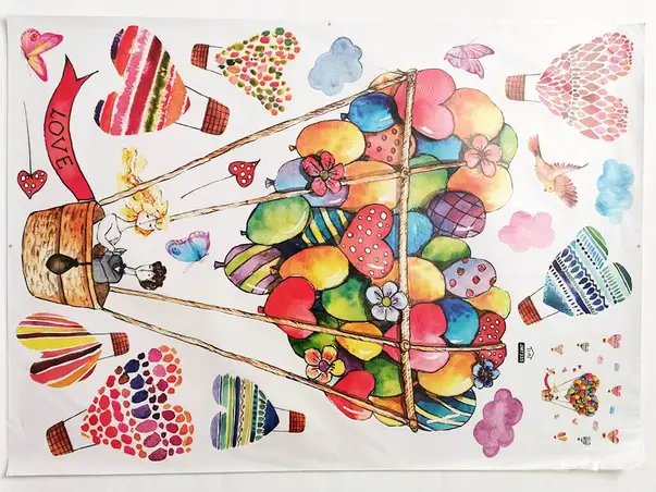 sticker baloane watercolor folina