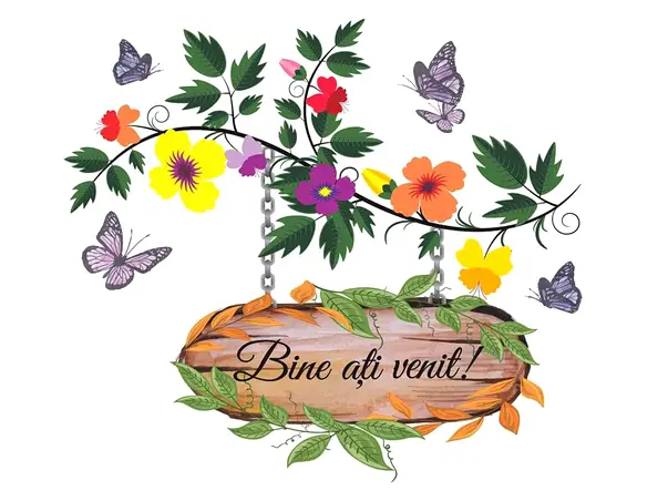 sticker bine ati venit