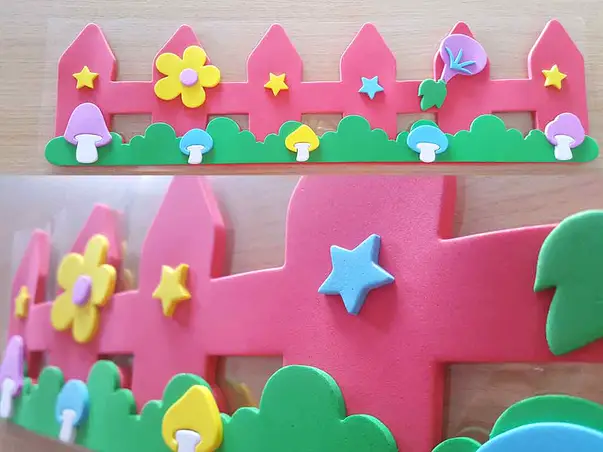 sticker bordura decorativa ciuperci