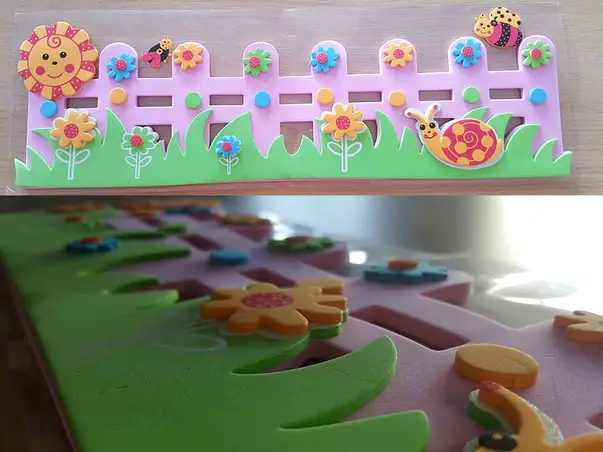 sticker bordura decorativa flori