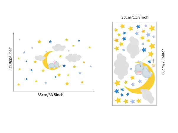 sticker camera bebe elefantul somnoros