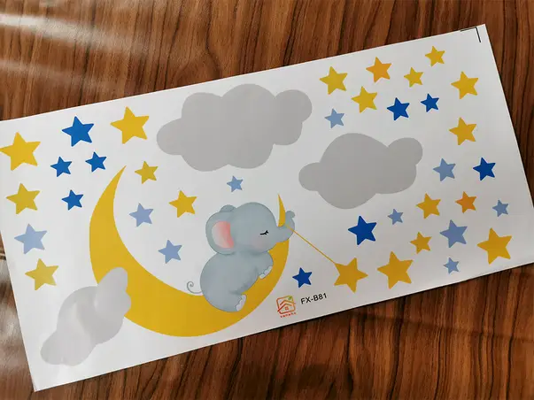 sticker camera copii luna si stele