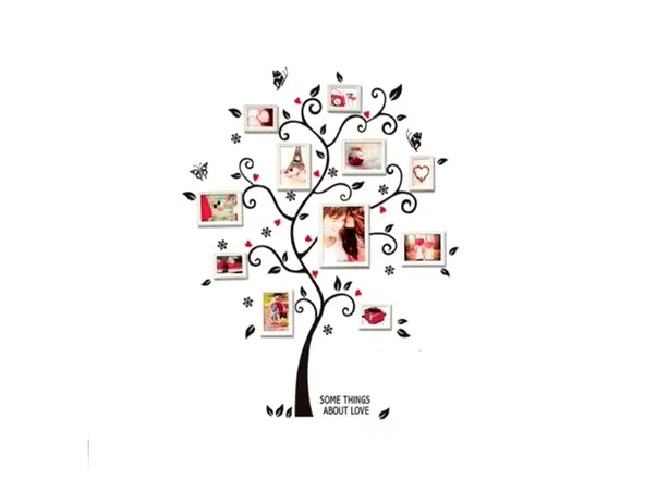 sticker copac folina negru