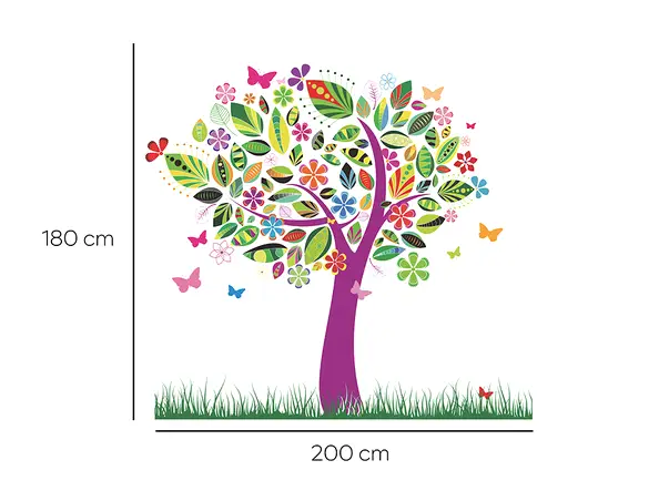 sticker copac happy folina autoadeziv multicolor fcop180 s1