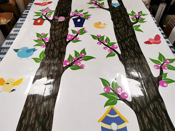 sticker copaci cu pasari 1