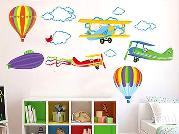 sticker copii avioane