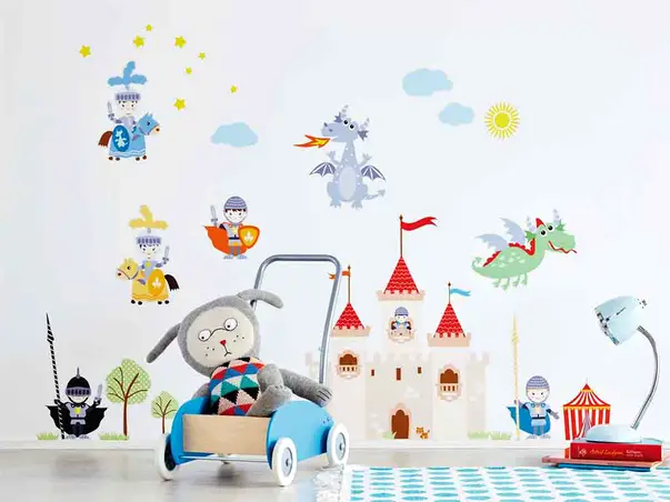 sticker copii cavaleri