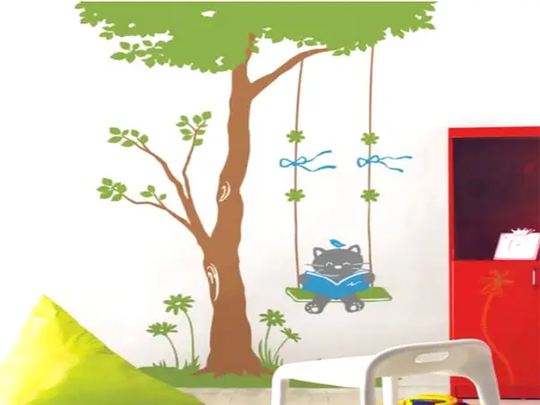 sticker copii copac cu leagan