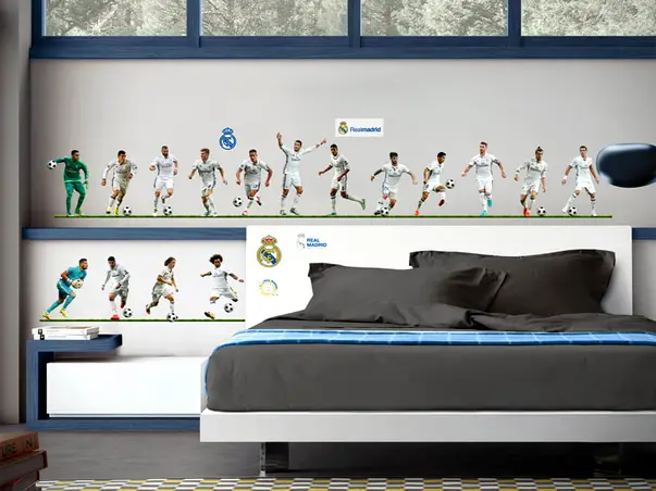 sticker copii echipa fotbal real madrid