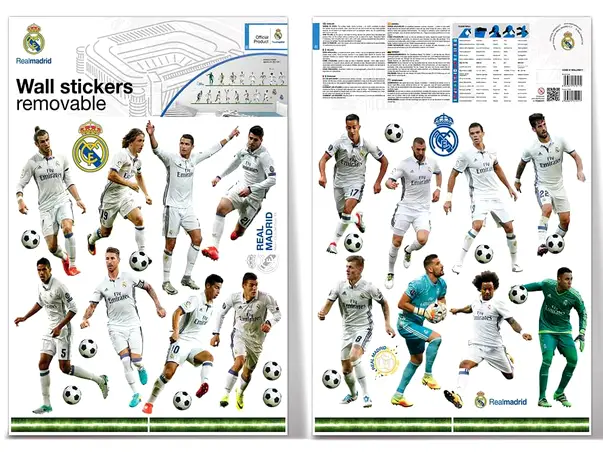 sticker copii fotbalisti real madrid