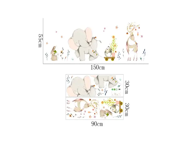 sticker copii happy friends folina model animale