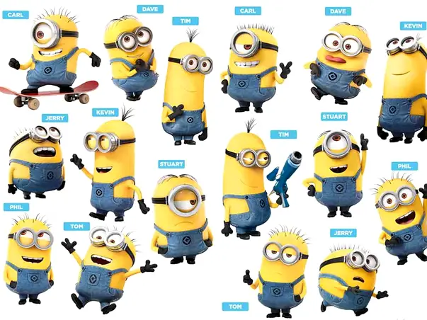 sticker copii minioni 16 friends