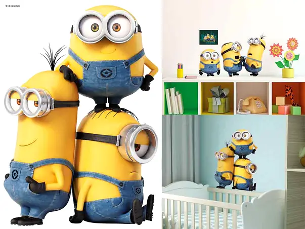 sticker copii minioni