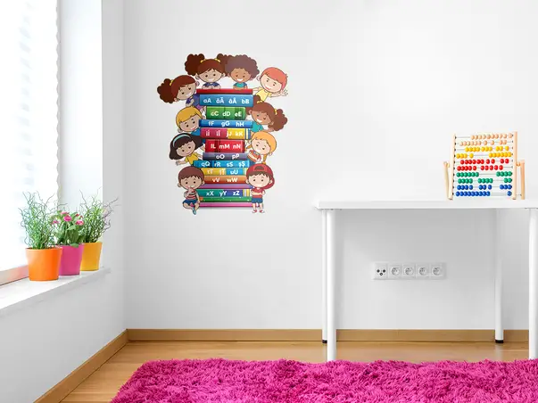 sticker copii model educativ alfabet ya1