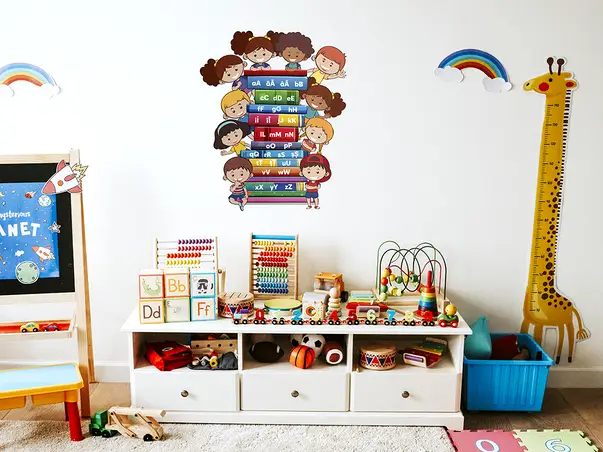 sticker copii model educativ alfabet ya2