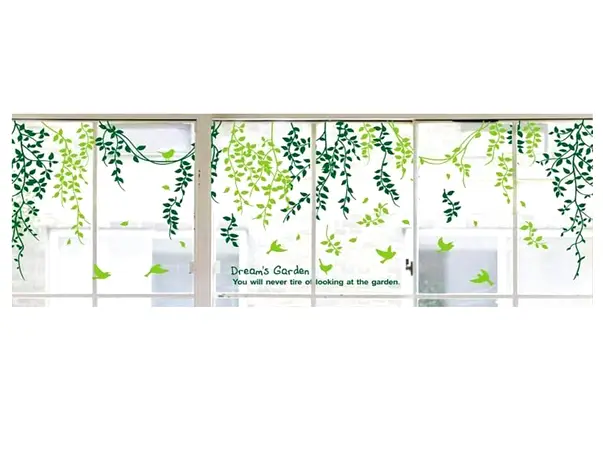 sticker crengi frunze verzi