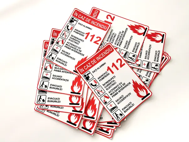 sticker cu masuri de urmat in caz de incendiu autocolant 216 x 148 mm8