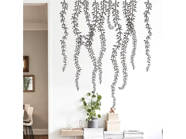 sticker decor cu liane negre