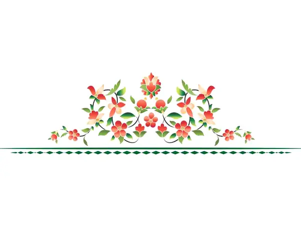 sticker decor floral becky
