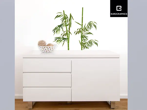 sticker decorativ bambus verde