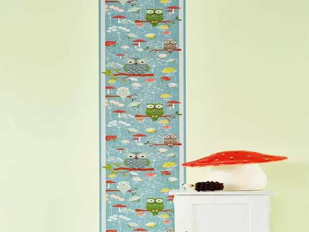 sticker decorativ bordura bufnite eulen