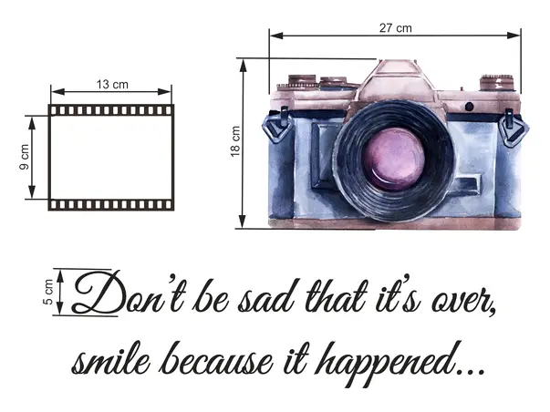 sticker decorativ pentru perete cu citati si rame foto folina s01