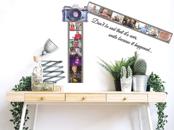 sticker decorativ pentru perete cu citati si rame foto folina s02