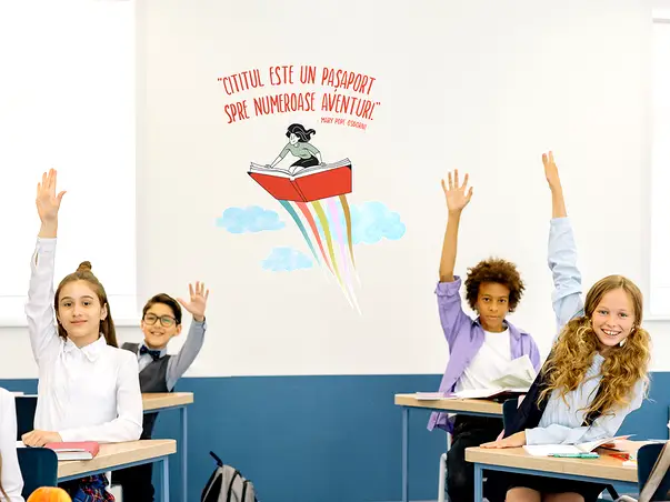 sticker educational cititul este un pasaport scoli gradinite s04