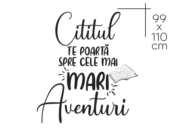 sticker educational cititul te poarta spre mari aventuri scoli gradinite s02