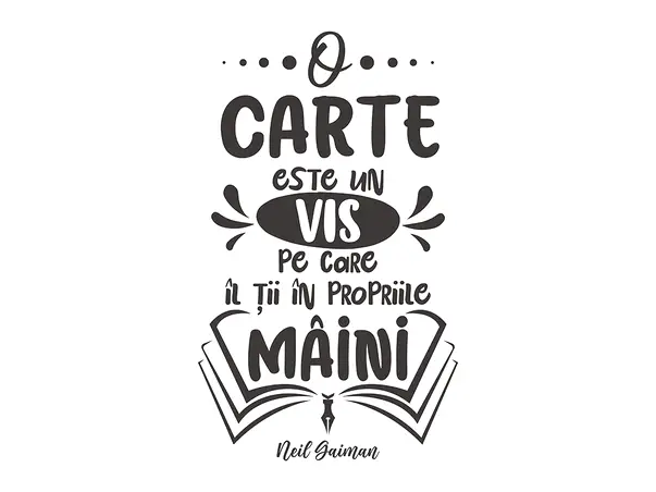 sticker educational copii citat neil gaiman scoli gradinite s1