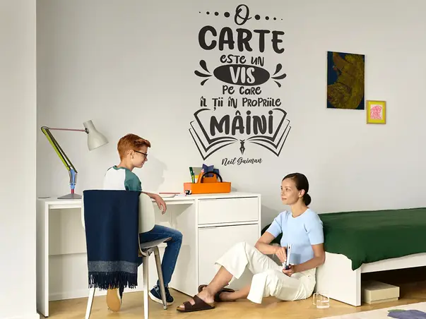 sticker educational copii citat neil gaiman scoli gradinite s3