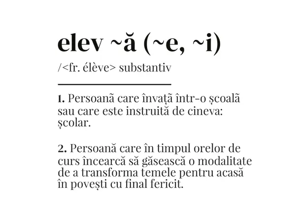 sticker educational definitia elevului dex scoli gradinite s01