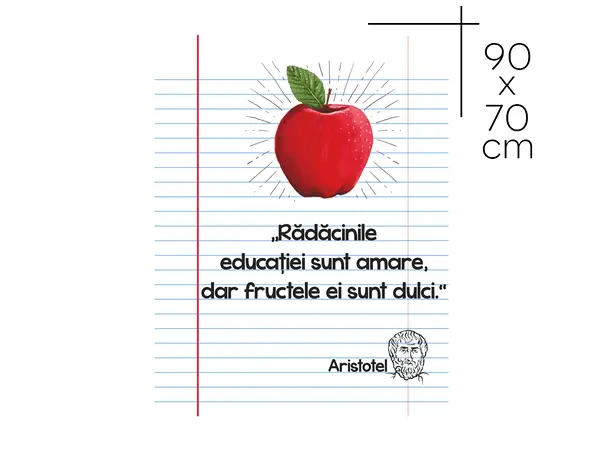 sticker educational radacinile educatei sunt amare scoli gradinite s01