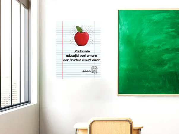 sticker educational radacinile educatei sunt amare scoli gradinite s02