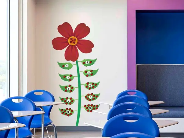 sticker educativ numere si buburuze