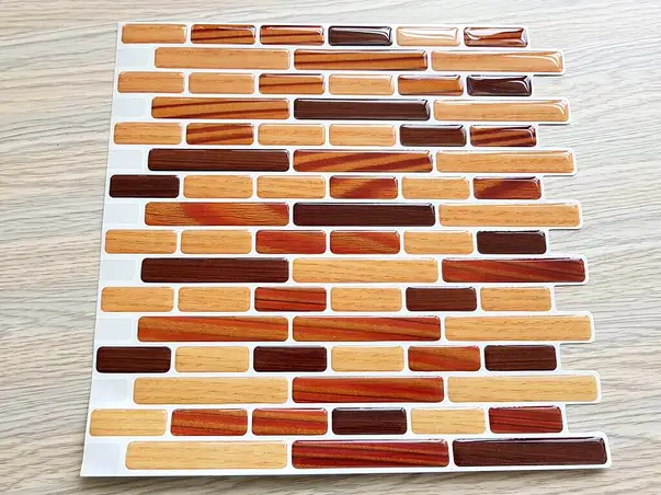 sticker faianta 3d maro