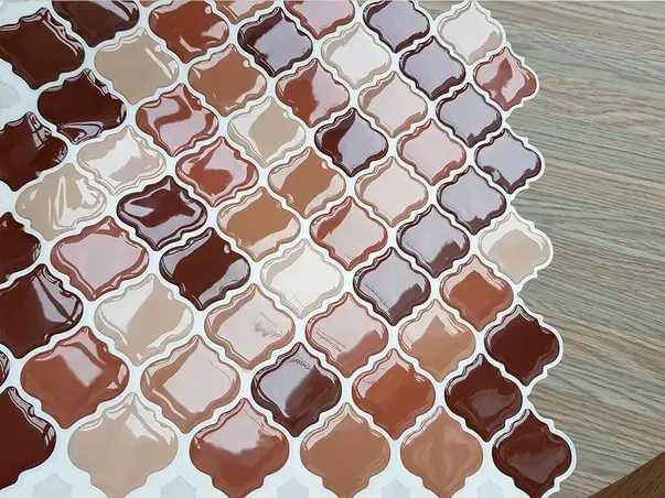 sticker faianta 3d maro choco