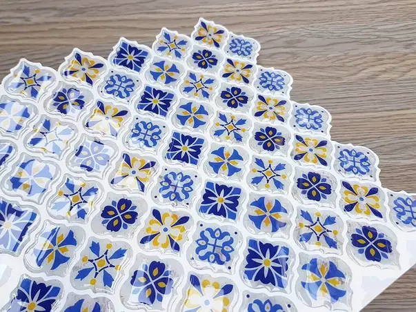 sticker faianta 3d model rustic