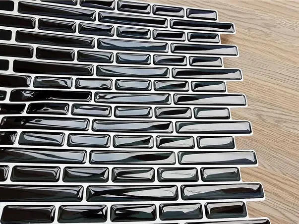 sticker faianta 3d neagra