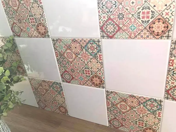 sticker faianta deco bej