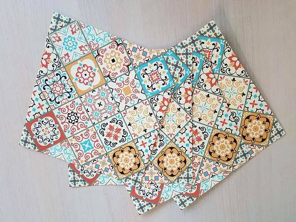 sticker faianta decorativa bej sole