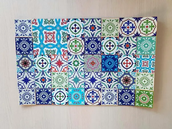 sticker faianta decorativa colorata