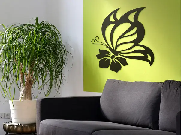 sticker fluture negru