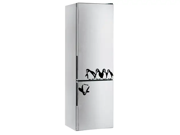 sticker frigider pinguini