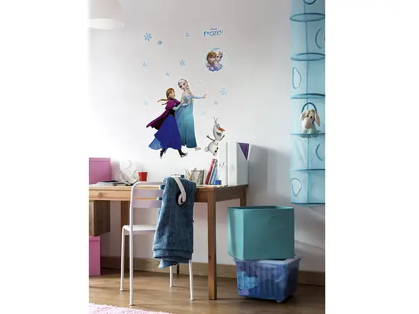 sticker frozen ana elsa olaf pe patine